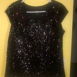 sequin dressy top